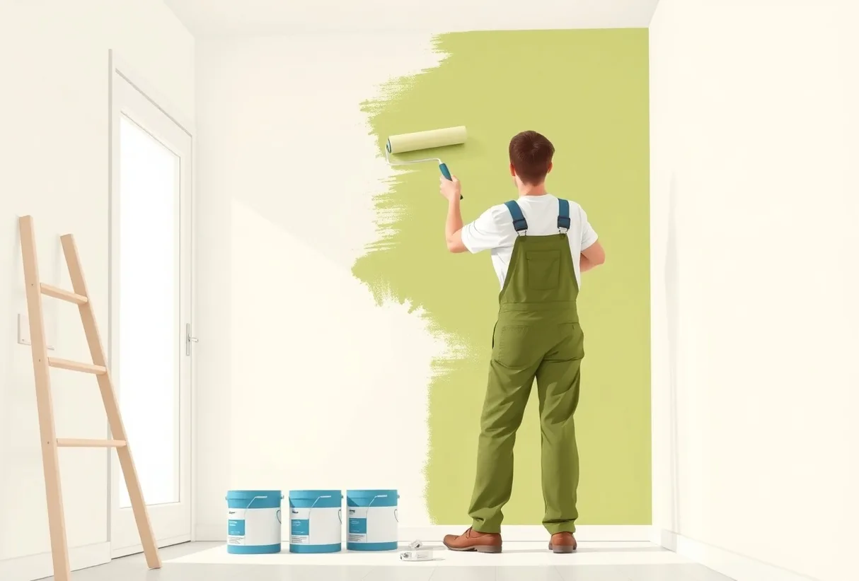 Peintre Chambéry 73000 en intervention sur un chantier